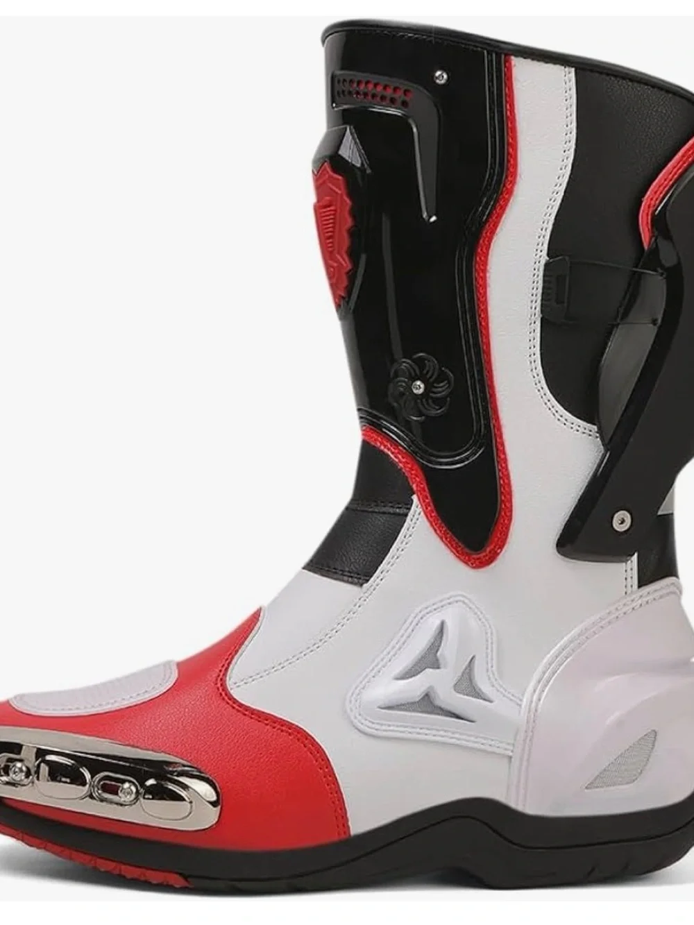 Zeozoom Leather Motorcycle Riding Boots Anti-Slip Racing Women’s Sz 7 Mens Sz 6